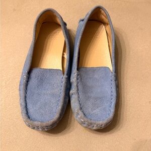 Janie and Jack Light Blue Suede Shoes